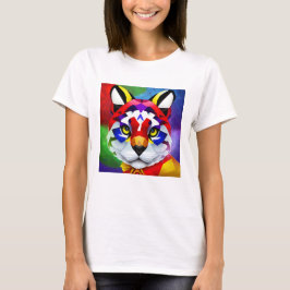 アレクサンダーの猫 女性用 ホワイト Tシャツ