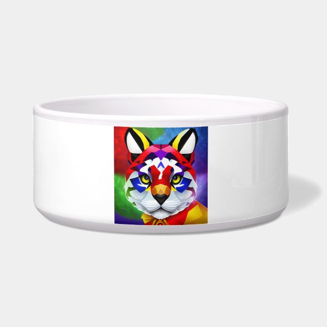 アレクサンダーの猫 白 大型ペットボウル ボウル (正面)