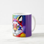 アレクサンダーの猫 紫色の中心 マグカップ (正面右)