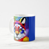 アレクサンダーの猫 青い右手 マグカップ (正面左)