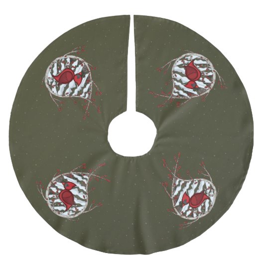 アレクサンダーザ(鳥)ショウジョウコウカンチョウツリースカート ブラッシュドポリエステルツリースカート (正面)