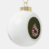 アレクサンダーザ（鳥）ショウジョウコウカンチョウプレミアムオーナメント セラミックボールオーナメント (左)