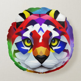 アレクサンダーズキャットブルーラウンドポリ装飾用クッション ラウンドクッション