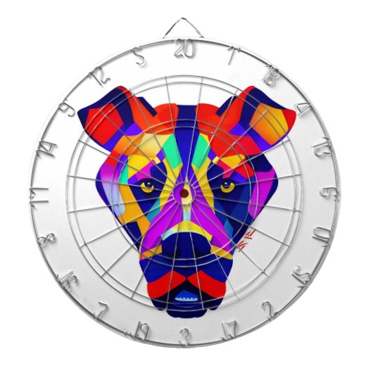 アレクサンダーズドッグホワイトダーツボード ダーツボード (正面)