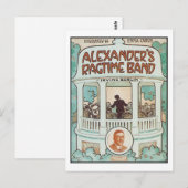 アレクサンダーズラグタイムバンドヴィンテージソングブックカバー ポストカード (正面/裏面)