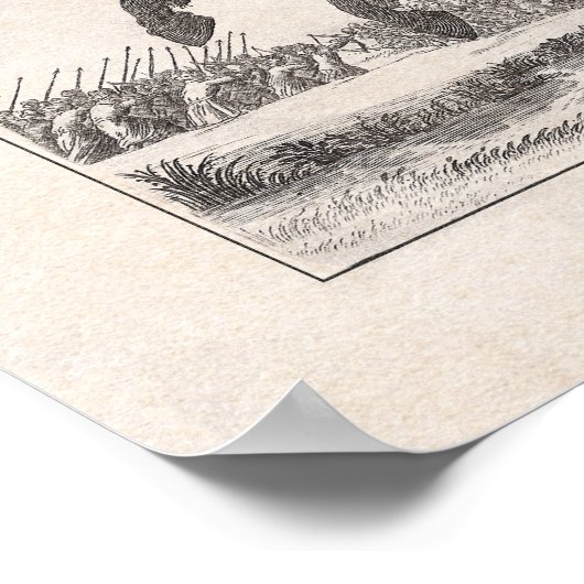 アレクサンダー大王お気に入りの馬 ポスター (角)