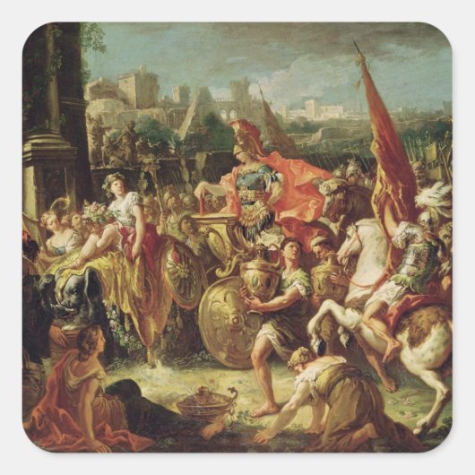 アレクサンダー大王の入素晴らし口 スクエアシール (正面)