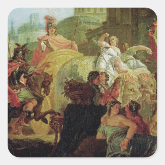 アレクサンダー大王の入素晴らし口 スクエアシール (正面)