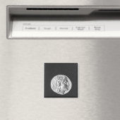 アレクサンダー大王の首を持つ素晴らし硬貨 マグネット (インサイチュ (食洗機))