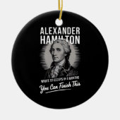 アレクサンダー書ハミルトン51エッセイ6ヶ月 セラミックオーナメント (正面)