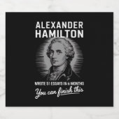 アレクサンダー書ハミルトン51エッセイ6ヶ月 ビールラベル (シングルラベル)