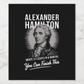 アレクサンダー書ハミルトン51エッセイ6ヶ月 ワインラベル (シングルラベル)