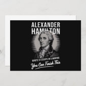 アレクサンダー書ハミルトン51エッセイ6ヶ月 招待状 (正面/裏面)