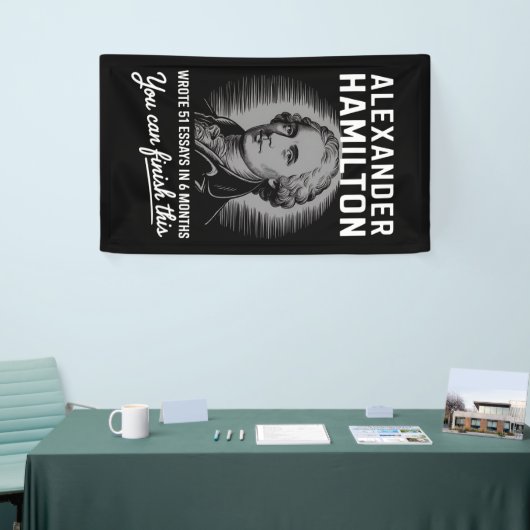 アレクサンダー書ハミルトン51エッセイ6ヶ月 横断幕 (トレードショー)