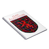 アレクサンダー狩りタータンチェックスコティッシュプレイド ノートブック (右側)