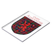 アレクサンダー狩りタータンチェックスコティッシュプレイド ノートブック (左側)