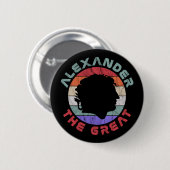 アレクサンダー素晴らしダー 缶バッジ (正面&裏面)