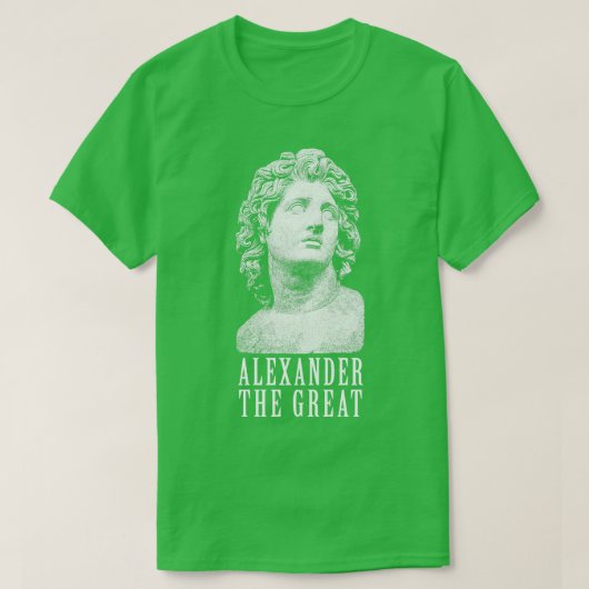 アレクサンダー素晴らしドマケドニア古代ギリシャ首長 Tシャツ (デザイン正面)