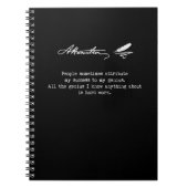 アレクサンダー・ハミルトンの引用文。 成功、天才 ノートブック (正面)