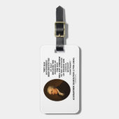 アレクサンダー・ハミルトンの政府の情熱の抑制 ラゲッジタグ (正面縦)