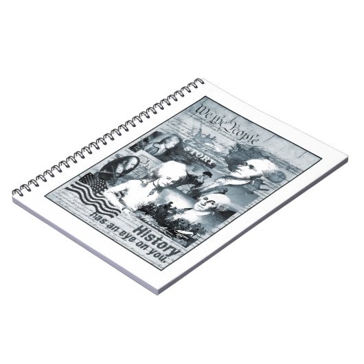 アレクサンダー・ハミルトンジョージ・ワシントンの歴史のギフト ノートブック (左側)