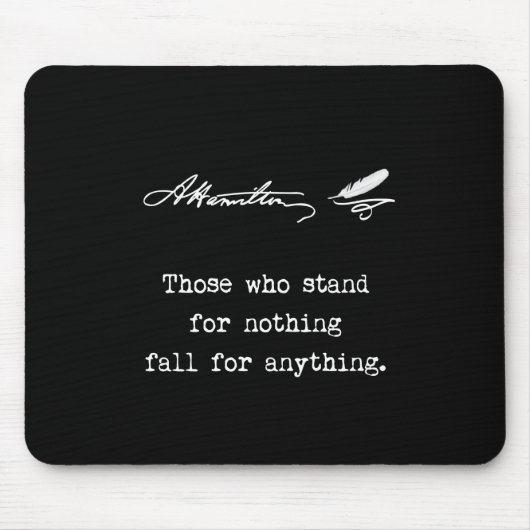 アレクサンダー・ハミルトン何もを意味する人 マウスパッド (正面)