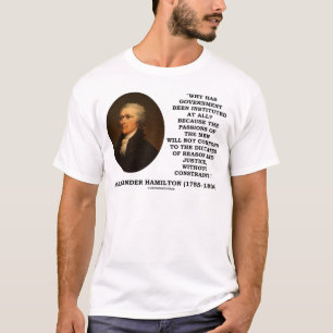 アレクサンダー·ハミルトン政府情熱制約 Tシャツ