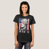 アレクサンダー・ハミルトン「アメリカ合衆国アメリカ国旗4 Tシャツ (正面フル)