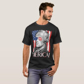 アレクサンダー・ハミルトン「アメリカ合衆国アメリカ国旗4 Tシャツ (正面フル)
