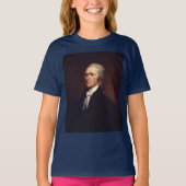 アレクサンダー・ハミルトン　建国者 & 連邦主義者ペーパー Tシャツ (正面)