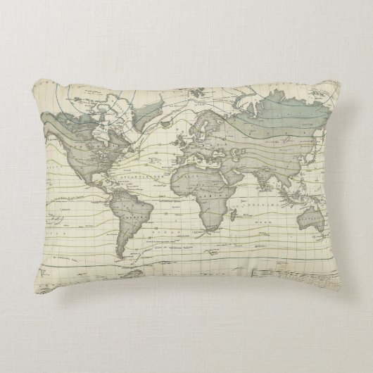 アレクサンダー・フォン・フンボルトのシステム等温のカーブ アクセントクッション (正面)