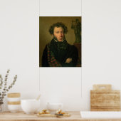 アレクサンダー・プシュキンポートレート, 1827 ポスター (キッチン)