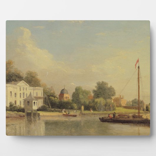 アレクサンダー・ポープの(1688-1744)ヴィラ、トウィッケンハム、c. フォトプラーク (正面)