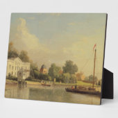 アレクサンダー・ポープの(1688-1744)ヴィラ、トウィッケンハム、c. フォトプラーク (側面)