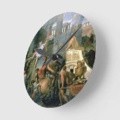 アレクサンデルの勝利またはアレクサオの入り口 ラウンド壁時計 (傾斜)