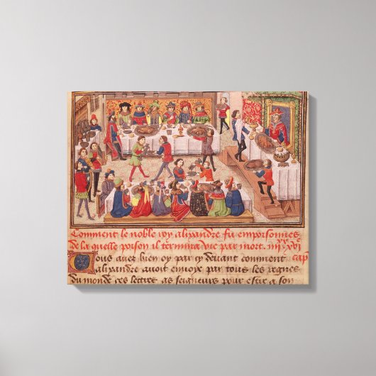 アレクサンデルの高貴な王がどのように毒を盛られたか キャンバスプリント (正面)