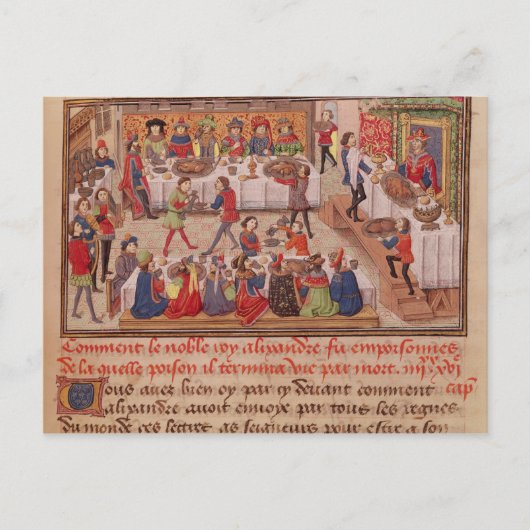アレクサンデルの高貴な王がどのように毒を盛られたか ポストカード (正面)