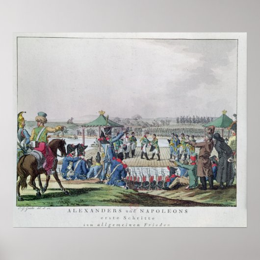 アレクサンデル一世とナポレオン ポスター (正面)
