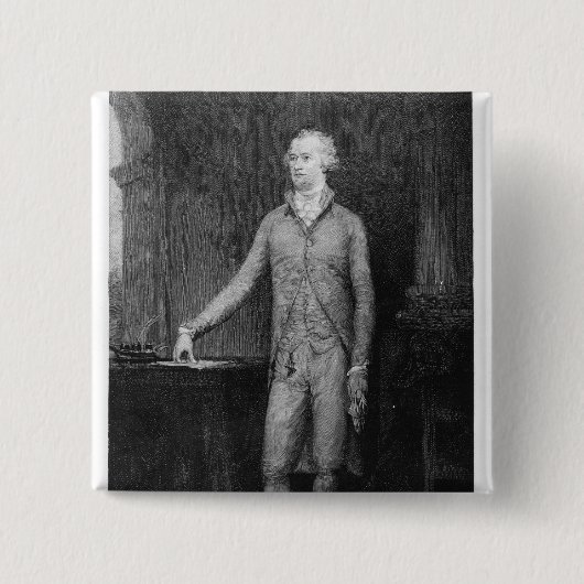 アレクサンデル・ハミルトン、1792絵画年の後の 缶バッジ (正面)