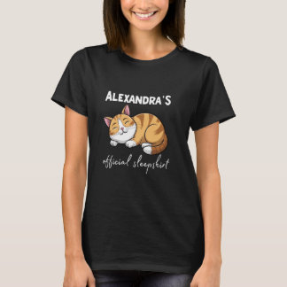アレクサンドラの公式キャットスリープシャツパジャマスリープウェア Tシャツ