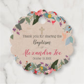 アレクサンドラスカロップメッセージカード フェイバータグ (正面)