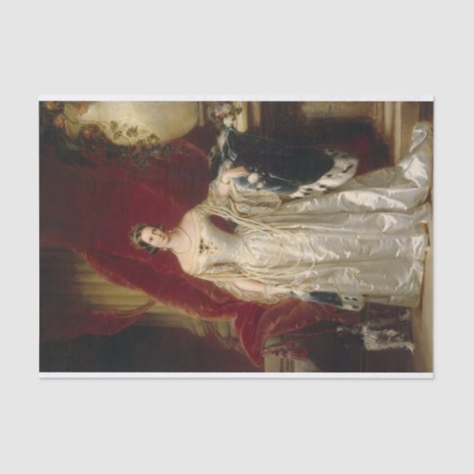 アレクサンドラフェドロヴナポートレート 薄葉紙 (正面)