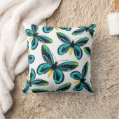 アレクサンドラ女王の鳥羽の蝶パターン クッション (ブランケット)