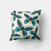 アレクサンドラ女王の鳥羽の蝶パターン クッション (裏面)