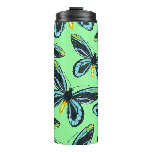 アレクサンドラ女王の鳥羽の蝶パターン タンブラー (正面)