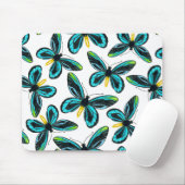 アレクサンドラ女王の鳥羽の蝶パターン マウスパッド (マウス)
