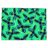 アレクサンドラ女王の鳥羽の蝶パターン ラージペーパーバッグ (裏面)