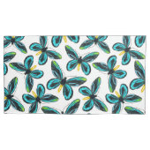 アレクサンドラ女王の鳥羽の蝶パターン 枕カバー (正面左)