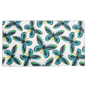 アレクサンドラ女王の鳥羽の蝶パターン 枕カバー (正面右)