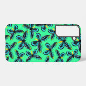 アレクサンドラ女王の鳥羽の蝶パターン SAMSUNG GALAXYケース (裏面横)